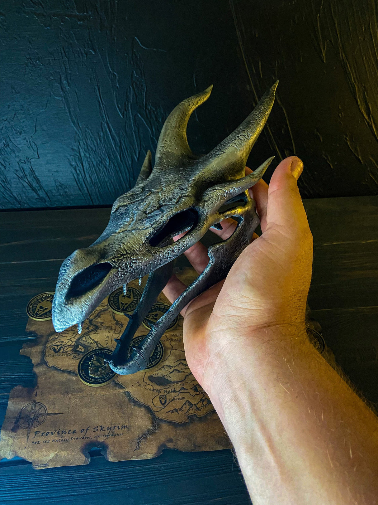 Skyrim Dragon Skull, The Elder Scrolls, Best Home Decor, Original Gift, Artifact, Cosplay and Decor
