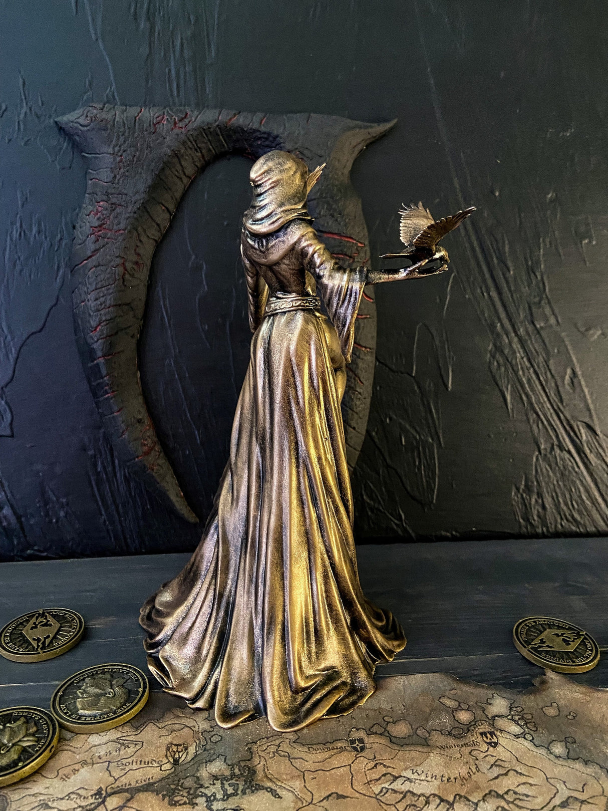 Nocturnal Statue Skyrim, The Elder Scrolls V, Daedric Prince of Night and Darkness, Night Mistress Figurine, Sexy goddess