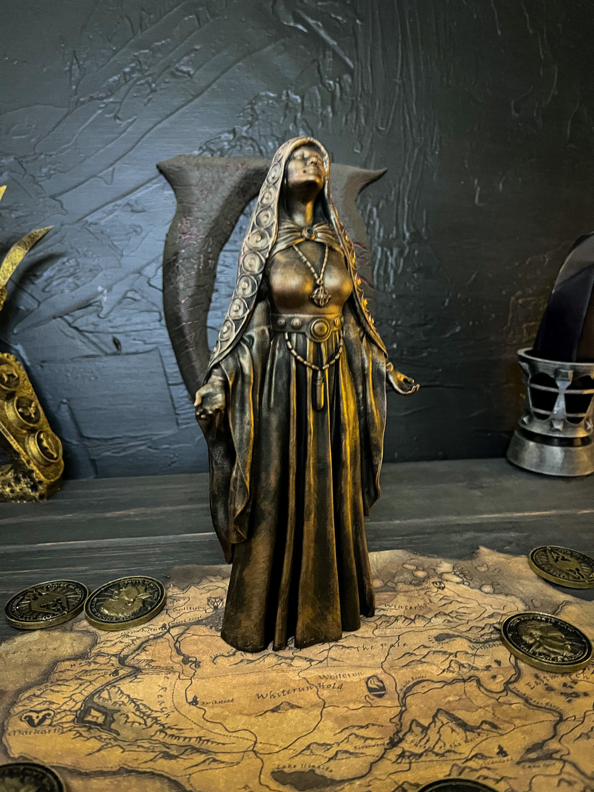 Mara Statue Skyrim, The Elder Scrolls V Decor and Cosplay, Goddess of the Nine Divines, Mother-Goddess, Goddess of Love, Mara Figurine