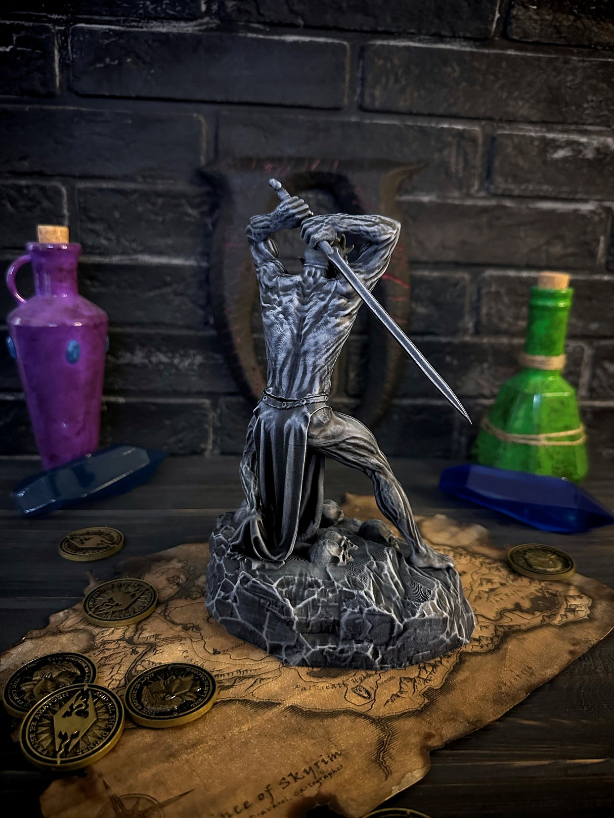 Skyrim Malacath Figurine, Daedric Prince Malak Statue, The Elder Scrolls Decor