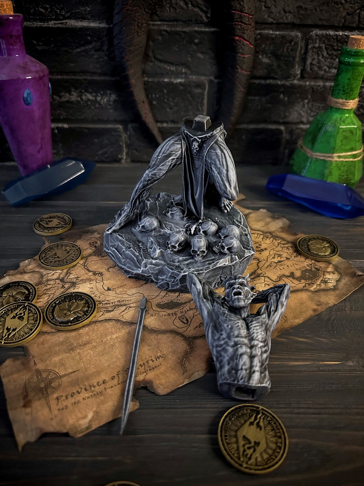 Skyrim Malacath Figurine, Daedric Prince Malak Statue, The Elder Scrolls Decor