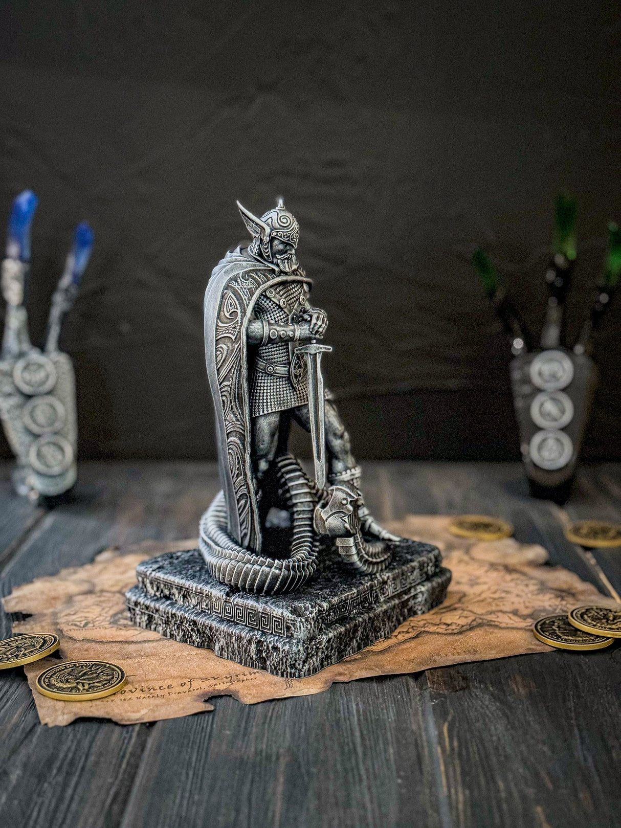 Talos Sculpture, Skyrim Inspired, Home and Office Decor for The Elder Scrolls Fans, Skyrim Figurine