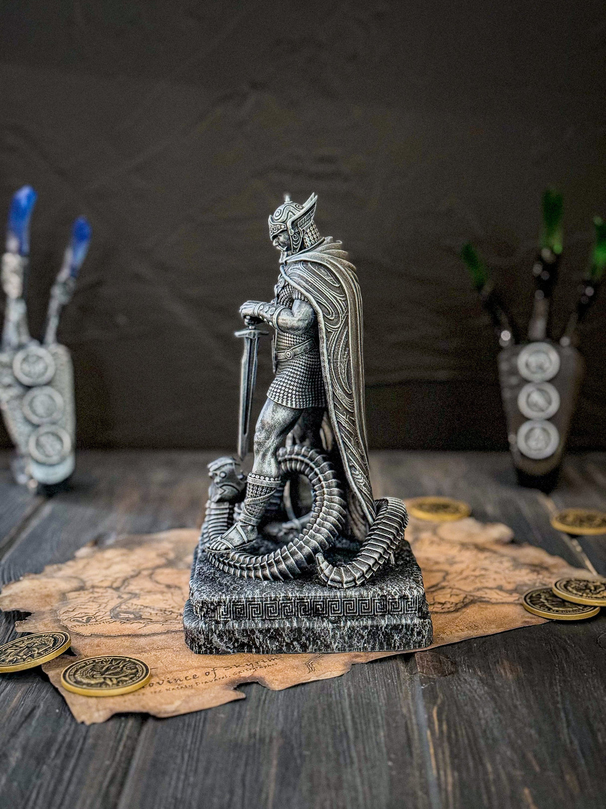 Talos Sculpture, Skyrim Inspired, Home and Office Decor for The Elder Scrolls Fans, Skyrim Figurine