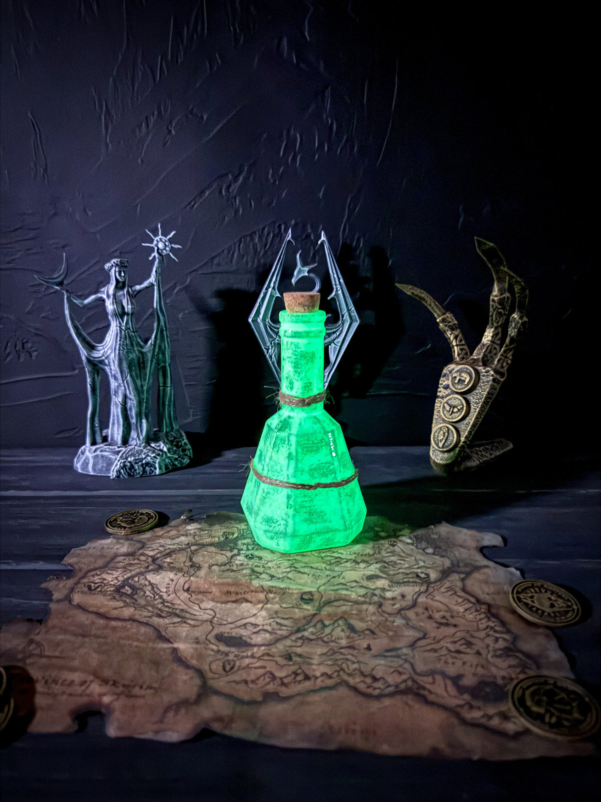 Skyrim Potion of Invisibility, Invisibility Potion Bottles, The Elder Scrolls Artifact, Decor and Cosplay, Skyrim Prop
