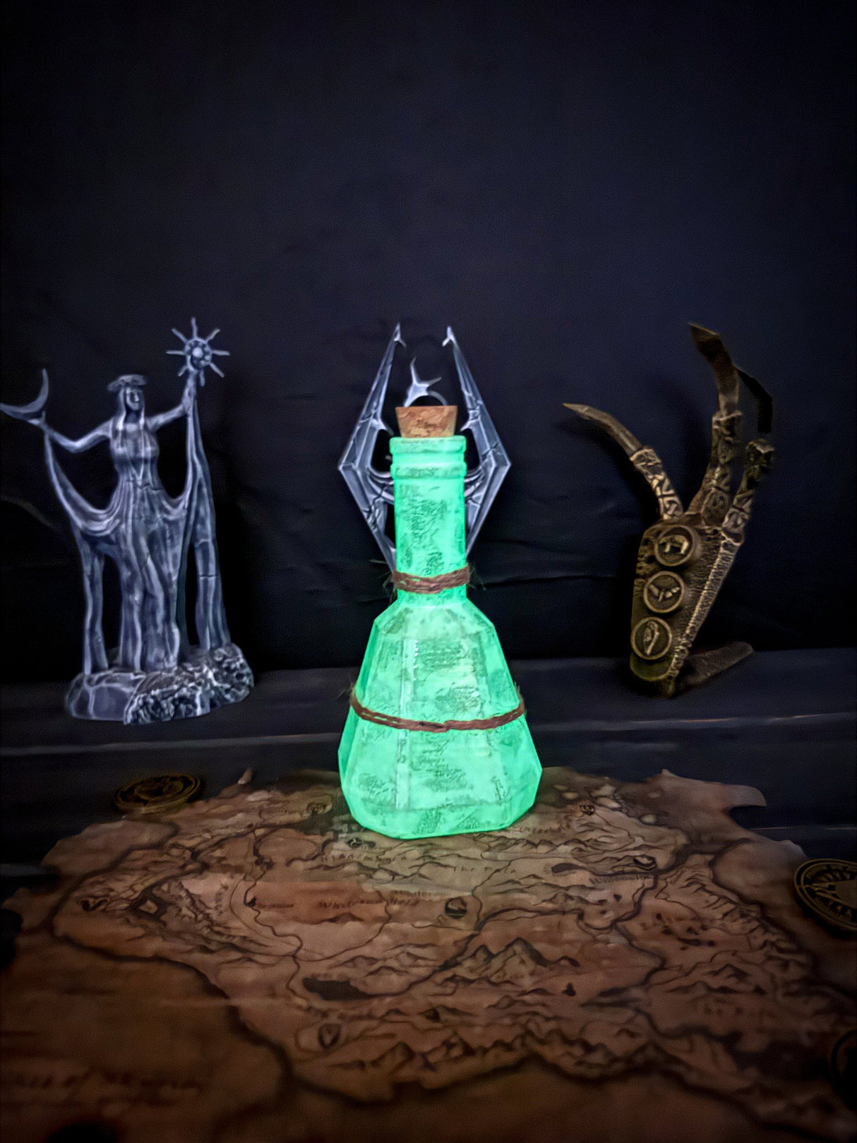 Skyrim Potion of Invisibility, Invisibility Potion Bottles, The Elder Scrolls Artifact, Decor and Cosplay, Skyrim Prop