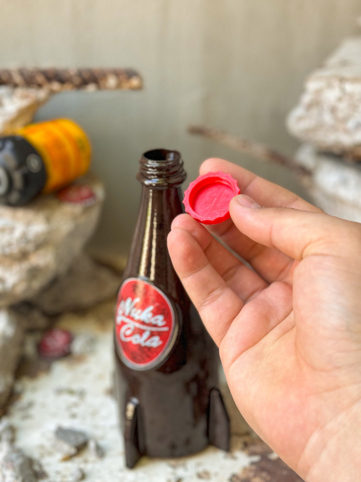 Nuka Cola Bottle, Fallout Inspired, Fan Art Replica, Gift for Fans