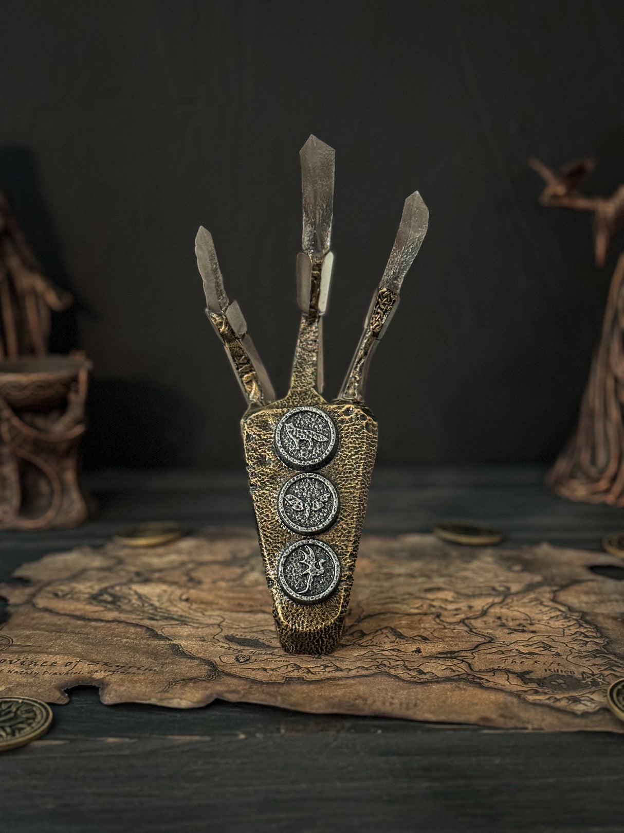 Skyrim Diamond Dragon Claw, Cosplay, The Elder Scrolls V, Artifact, Dragon Claw, TES, Skyrim Home and Office Decor
