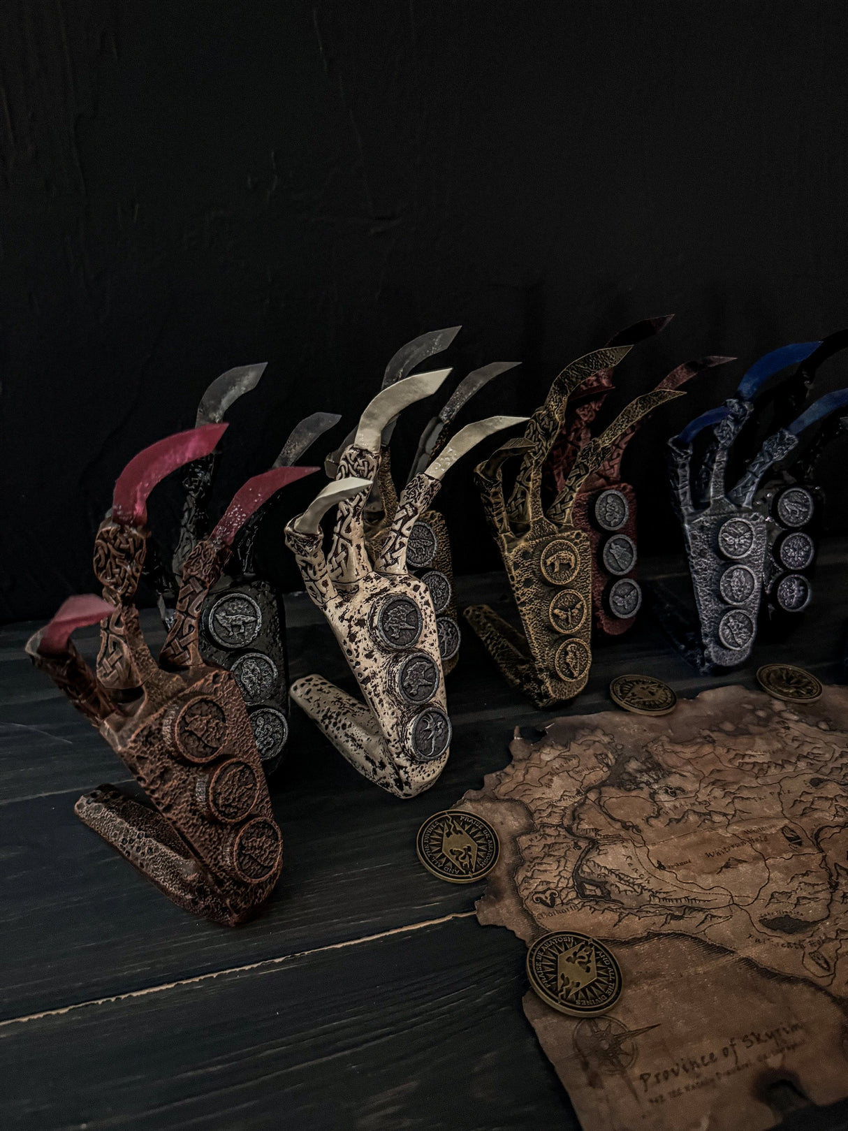 Skyrim Set of 10 Dragon Claws, Skyrim Artifact, The Elder Scrolls Decor, Replicas for Cosplay