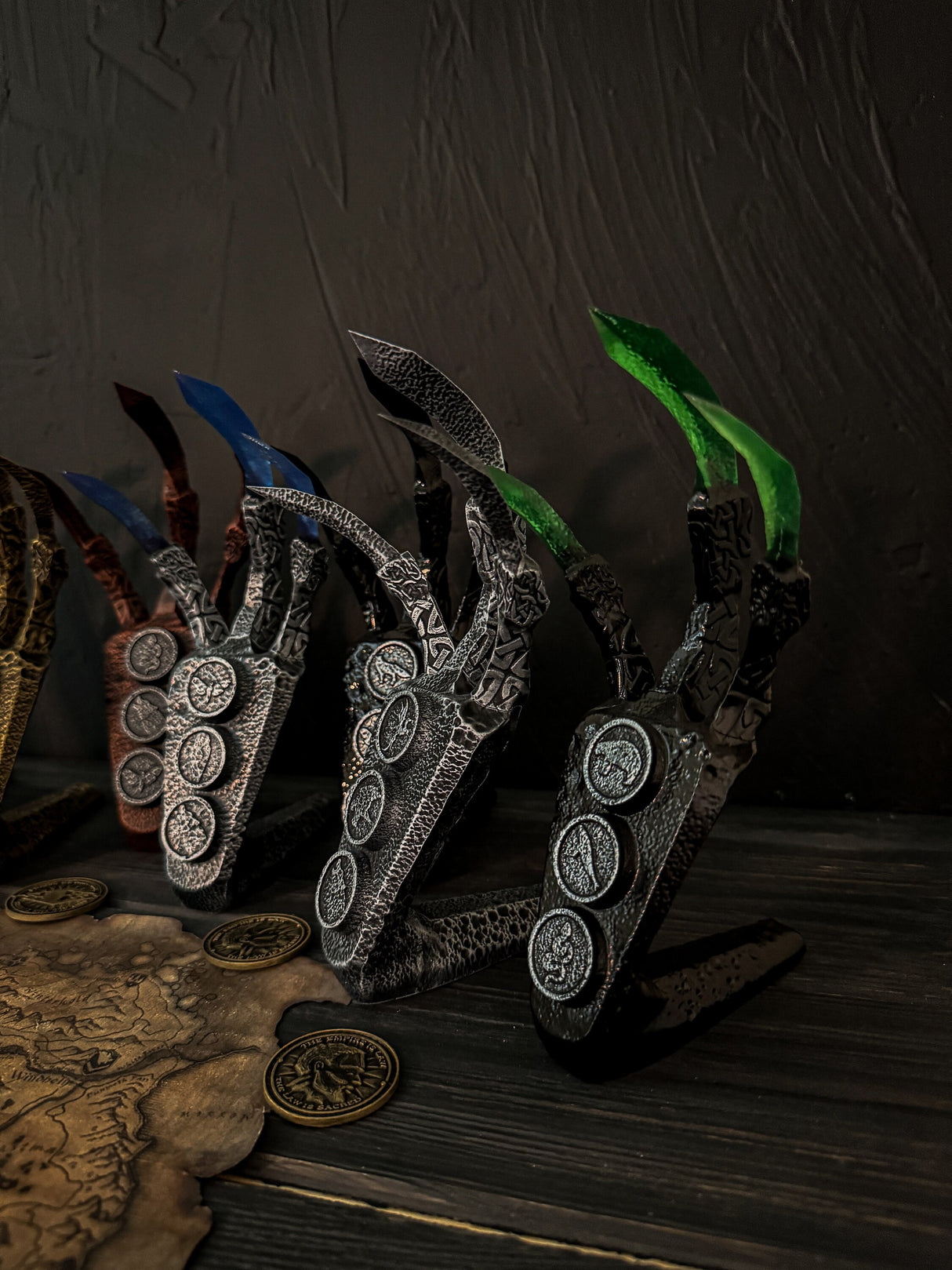 Skyrim Set of 10 Dragon Claws, Skyrim Artifact, The Elder Scrolls Decor, Replicas for Cosplay