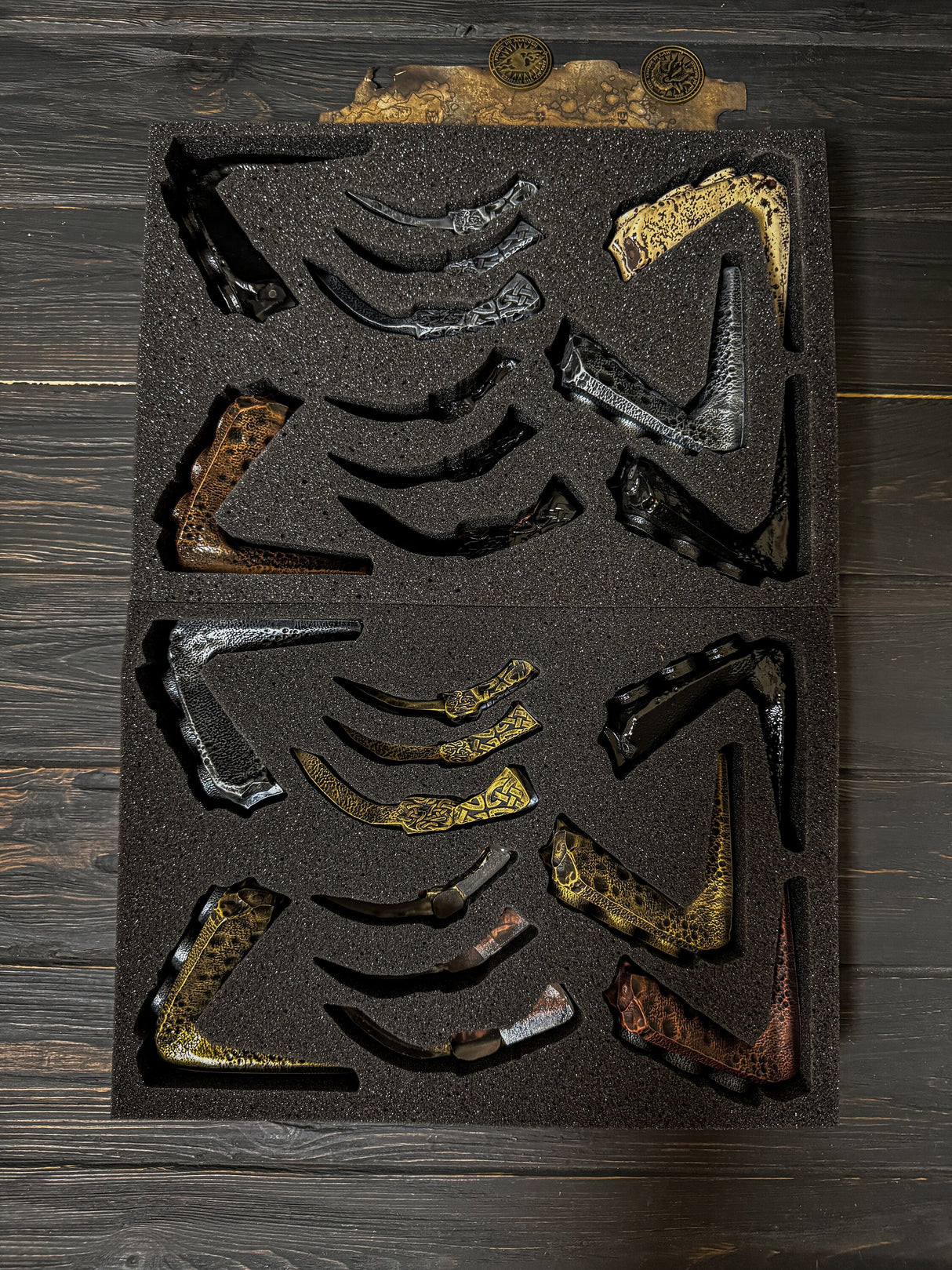 Skyrim Set of 10 Dragon Claws, Skyrim Artifact, The Elder Scrolls Decor, Replicas for Cosplay