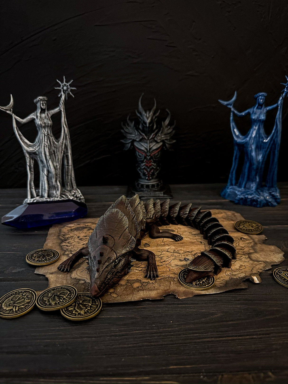 Articulated Tremorscale Toy, Statue Elder Scrolls Online Inspired, Home and Office Decoration, Tremorscale Figurine