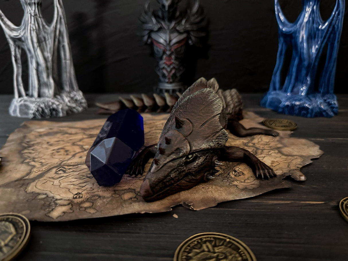Articulated Tremorscale Toy, Statue Elder Scrolls Online Inspired, Home and Office Decoration, Tremorscale Figurine