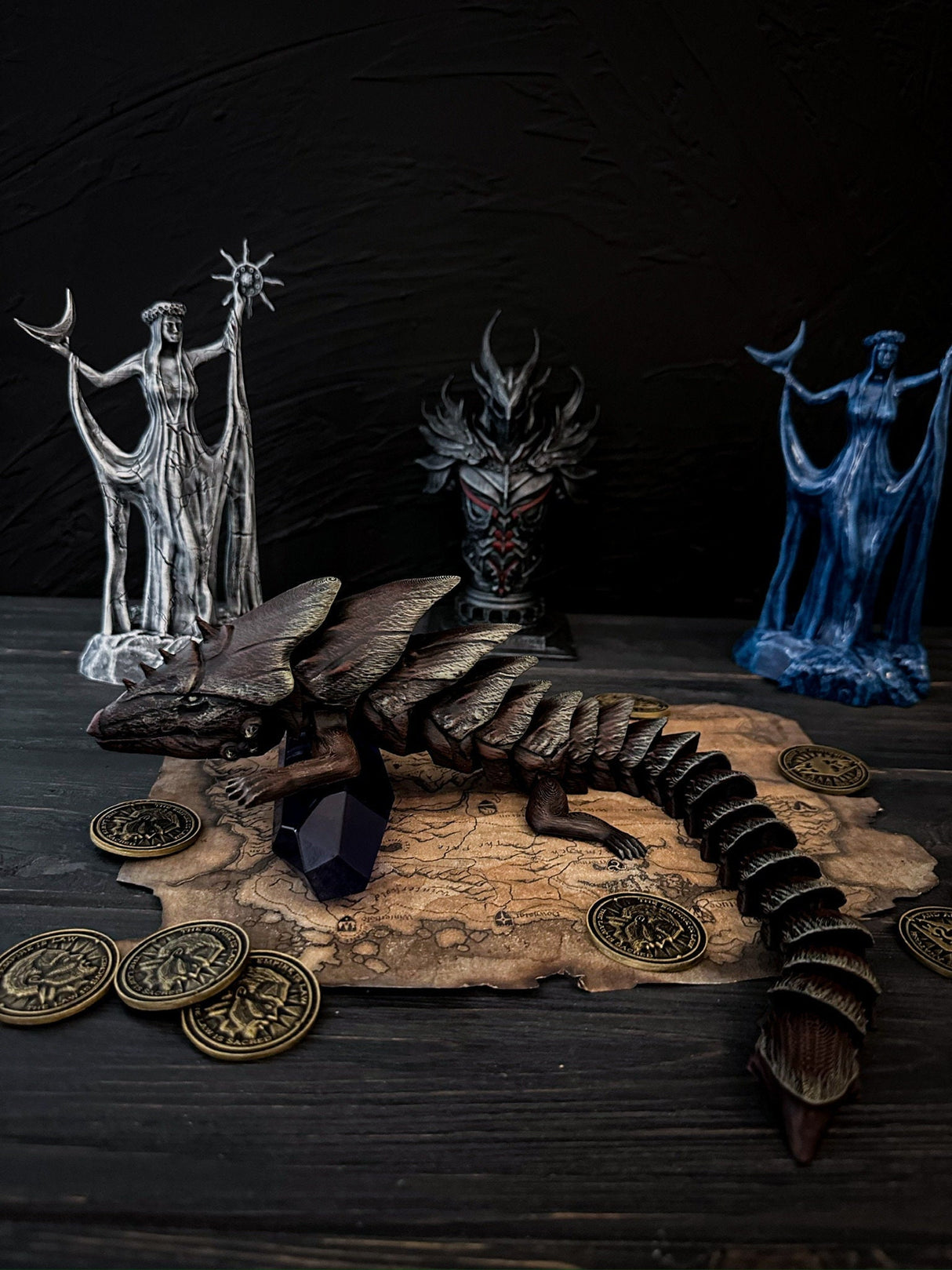 Articulated Tremorscale Toy, Statue Elder Scrolls Online Inspired, Home and Office Decoration, Tremorscale Figurine