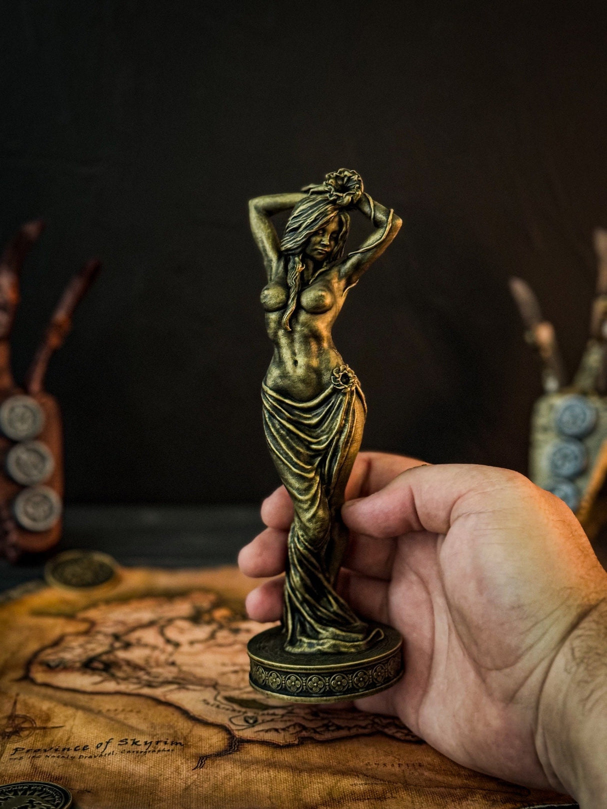 Skyrim Dibella Figurine, The Elder Scrolls V, Skyrim Home and Office Decor, Cosplay, Skyrim Goddess, Our Blessed Lady