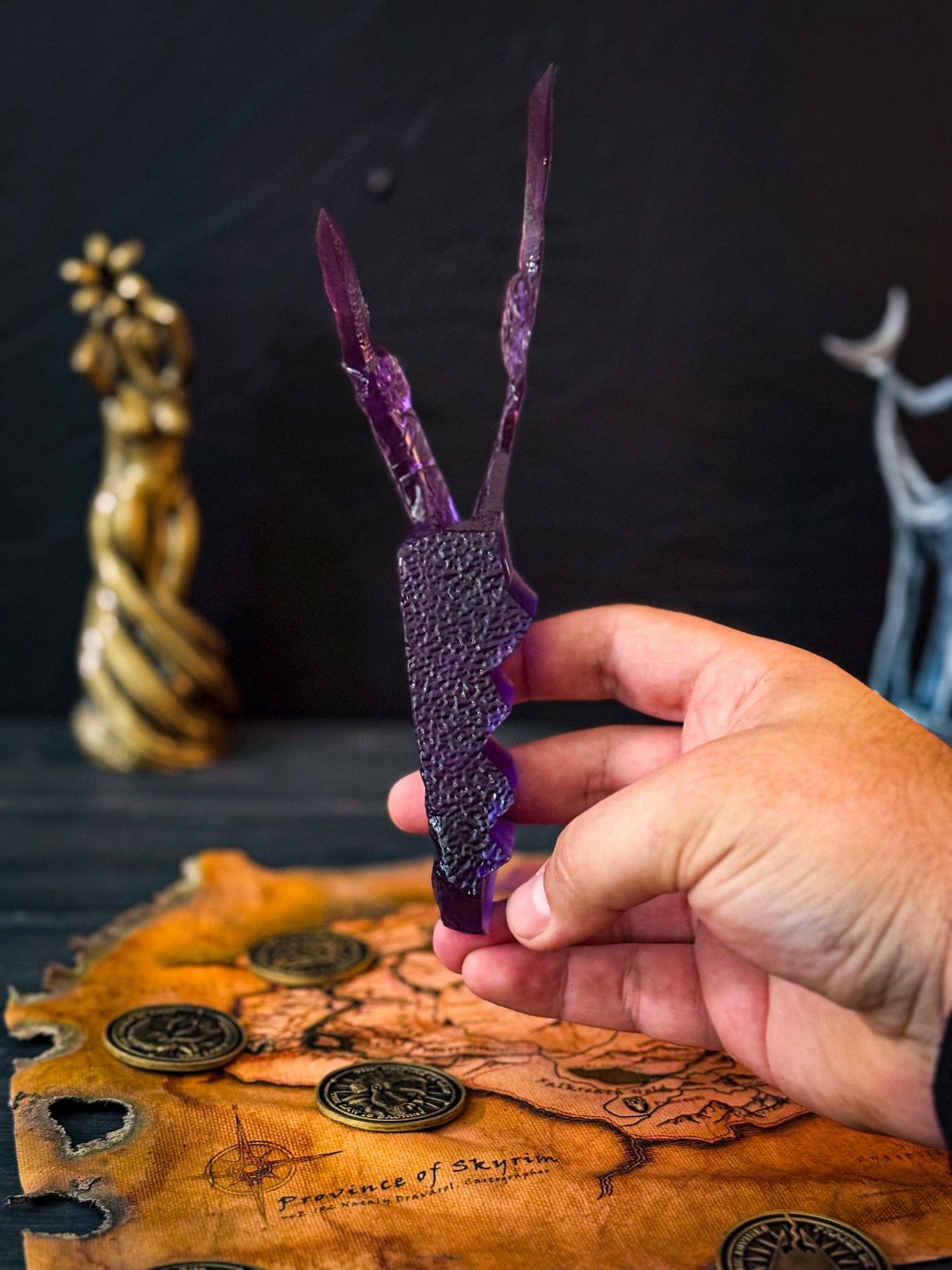 Skyrim Amethyst Claw, Cosplay, The Elder Scrolls V, Artifact, Dragon Claw, TES, Skyrim Decor
