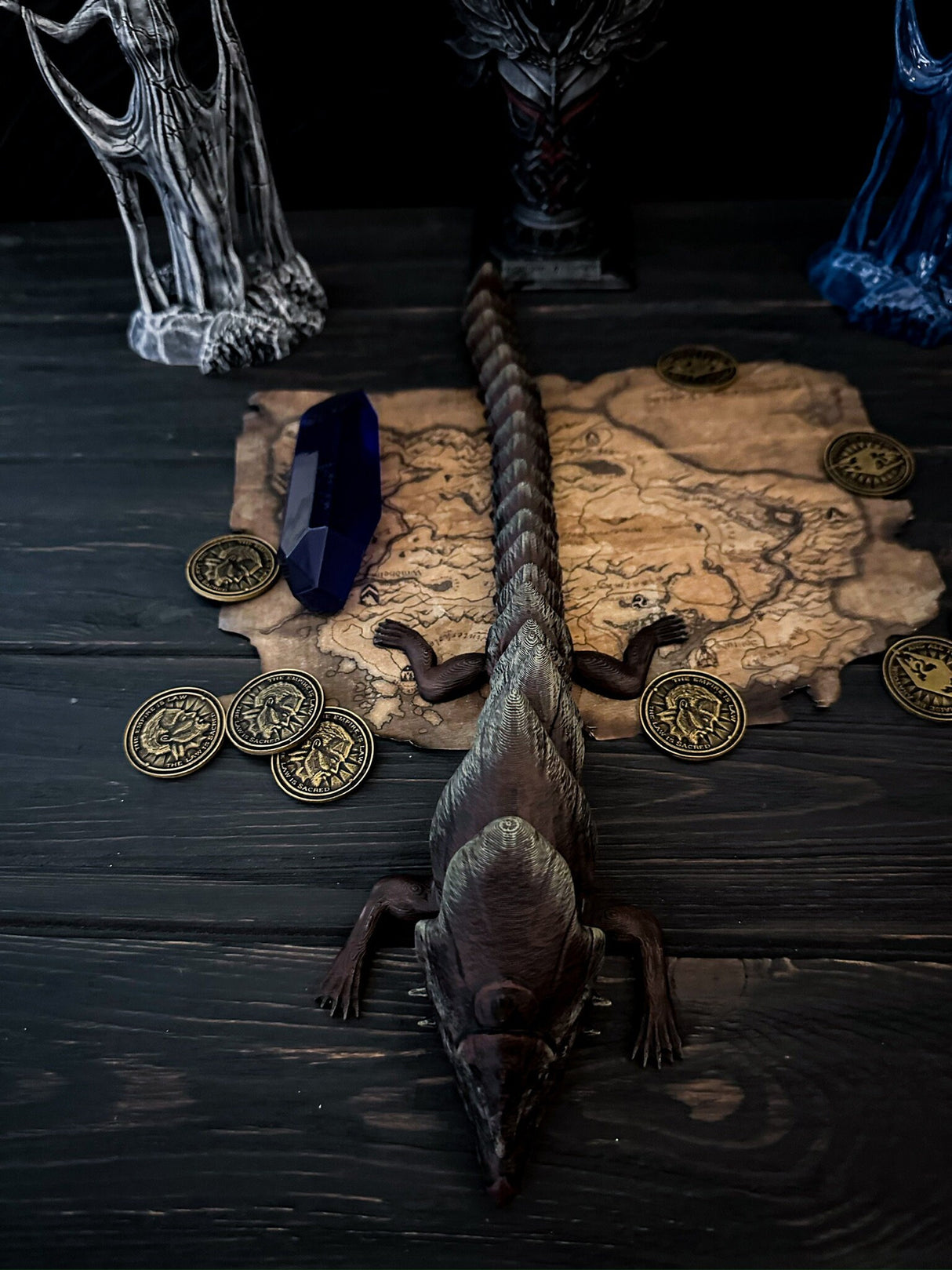 Articulated Tremorscale Toy, Statue Elder Scrolls Online Inspired, Home and Office Decoration, Tremorscale Figurine