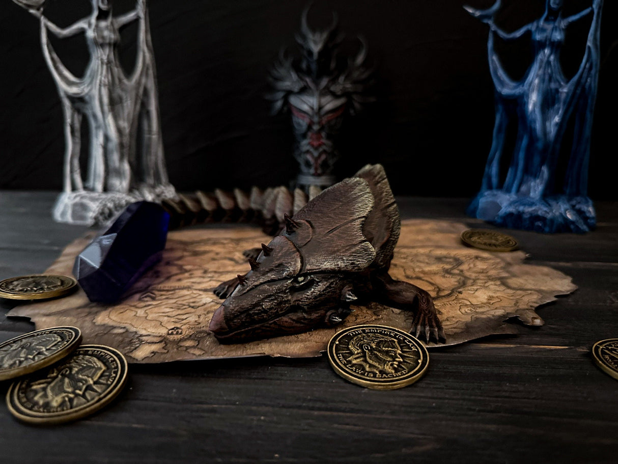 Articulated Tremorscale Toy, Statue Elder Scrolls Online Inspired, Home and Office Decoration, Tremorscale Figurine