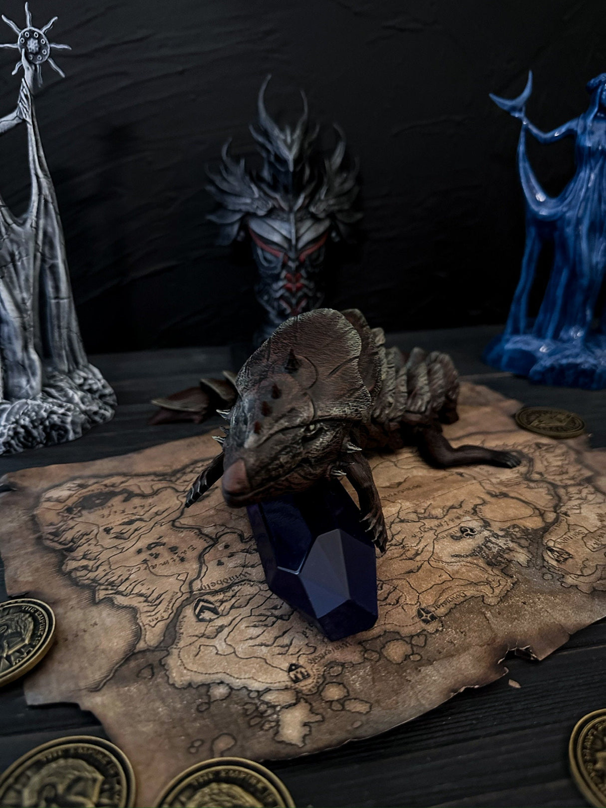 Articulated Tremorscale Toy, Statue Elder Scrolls Online Inspired, Home and Office Decoration, Tremorscale Figurine