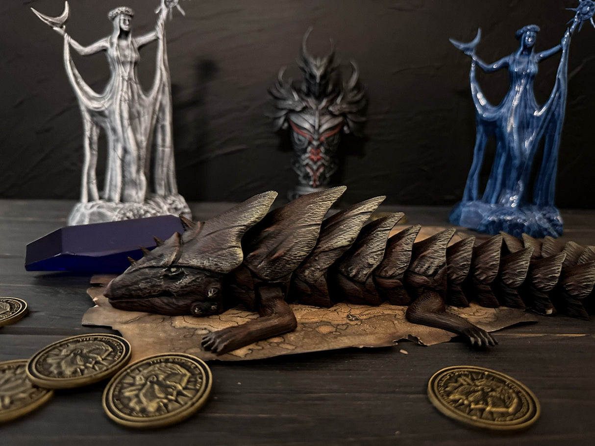 Articulated Tremorscale Toy, Statue Elder Scrolls Online Inspired, Home and Office Decoration, Tremorscale Figurine