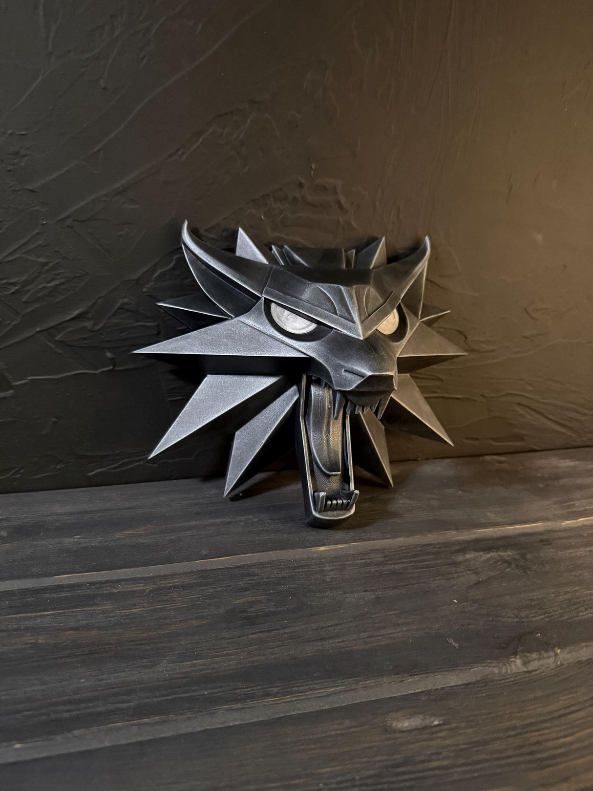 The Witcher 3: Wild Hunt Logo, Wall Decor, Inspired by The Witcher 3, Wolf Symbol, Geralt of Rivia Medallion