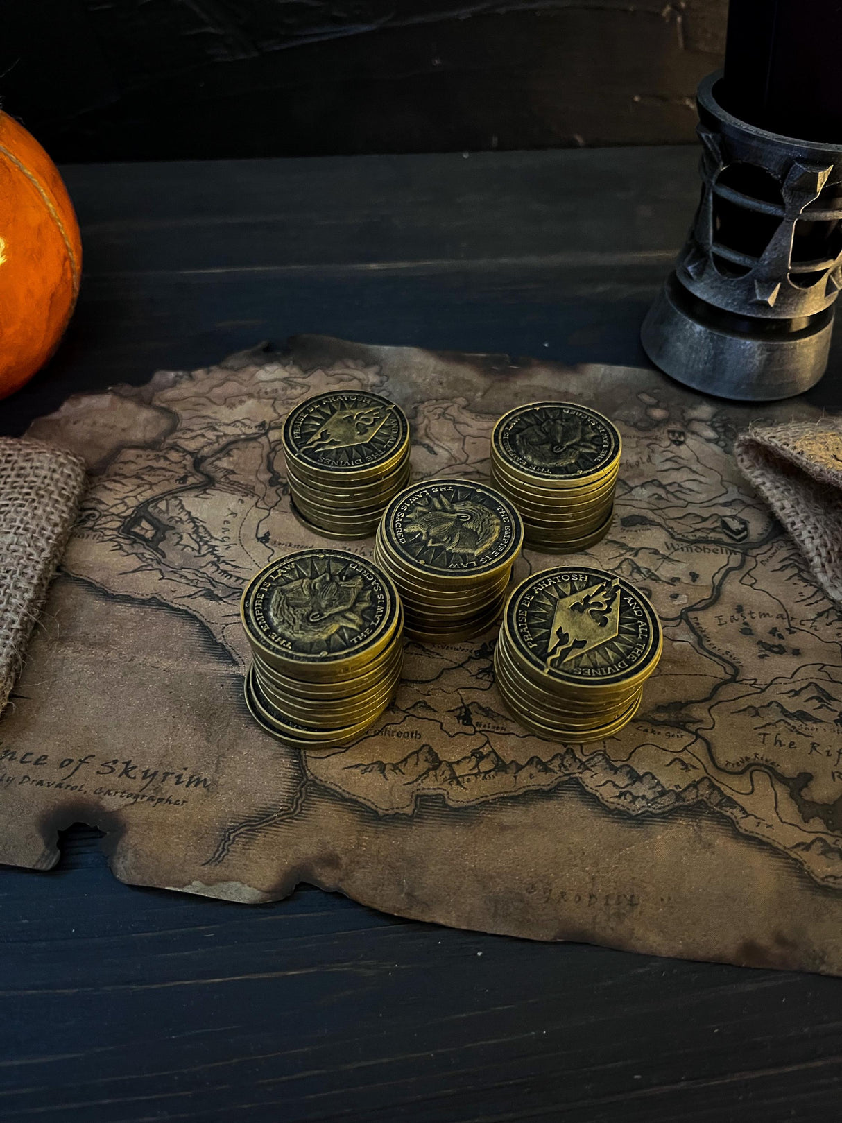 Skyrim, Septim Coins, The Elder Scrolls V, Money Pouch, Money from Video Game, Drakes from Skyrim