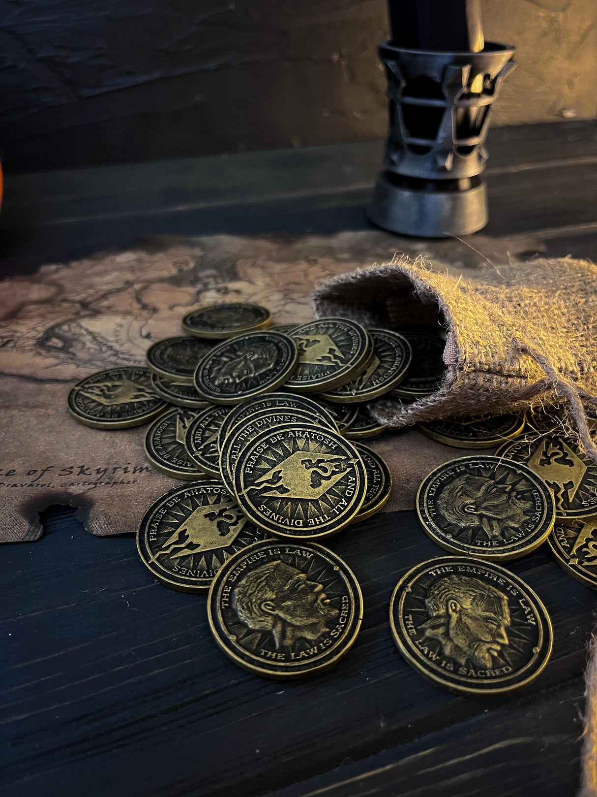 Skyrim, Septim Coins, The Elder Scrolls V, Money Pouch, Money from Video Game, Drakes from Skyrim