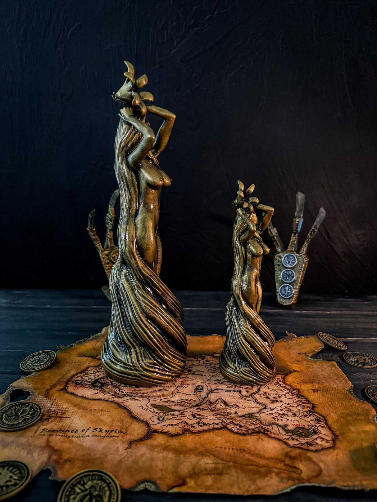 Skyrim Large and Small Dibella Statues, The Elder Scrolls V, Skyrim Decor, Cosplay, Skyrim Goddess, Our Blessed Lady