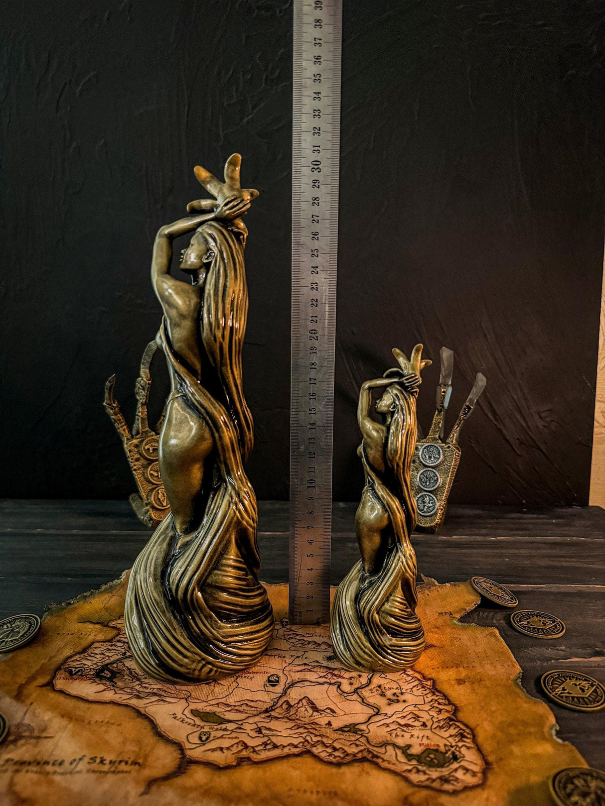 Skyrim Large and Small Dibella Statues, The Elder Scrolls V, Skyrim Decor, Cosplay, Skyrim Goddess, Our Blessed Lady