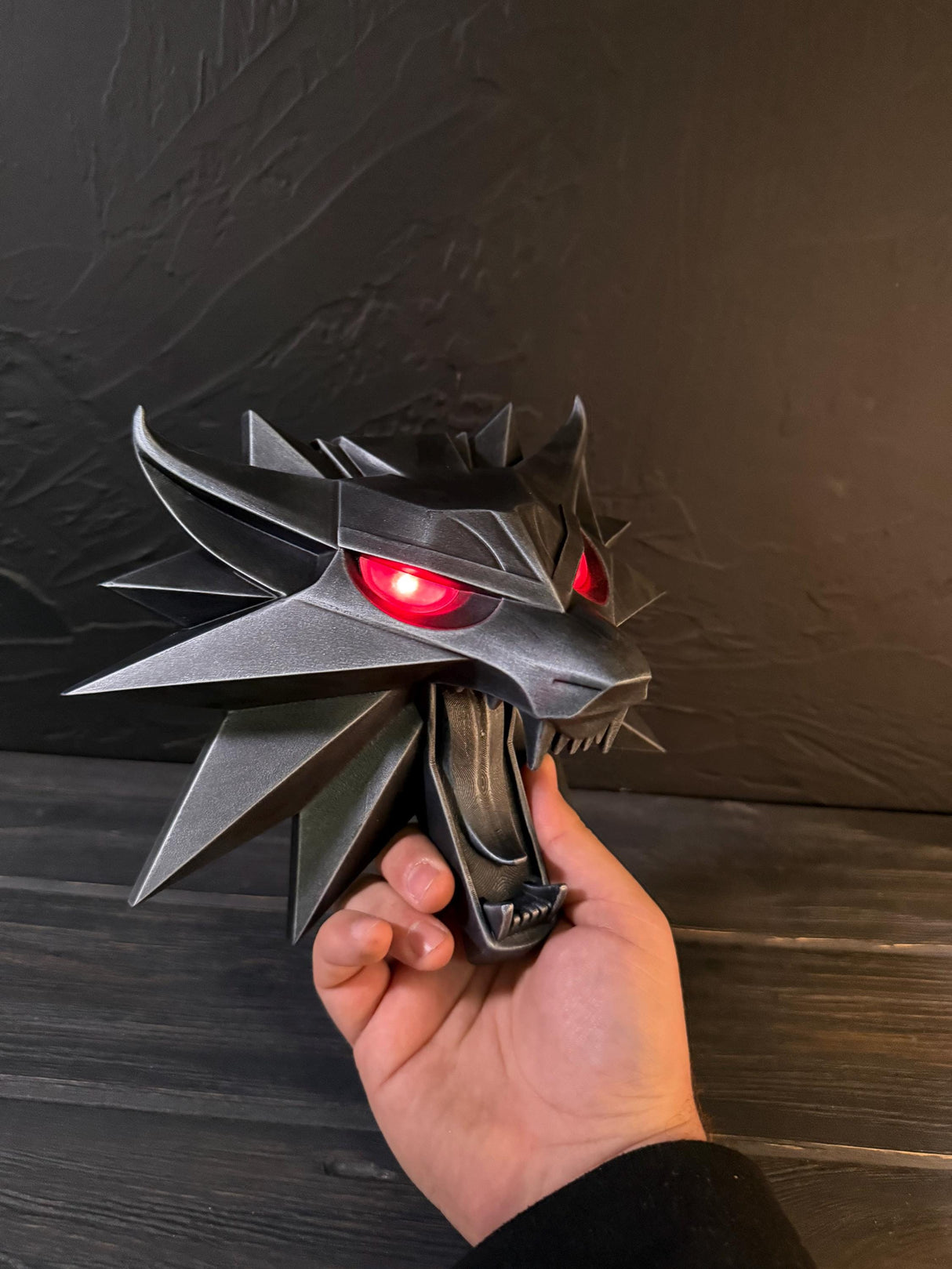 The Witcher 3: Wild Hunt Logo, Wall Decor, Inspired by The Witcher 3, Wolf Symbol, Geralt of Rivia Medallion