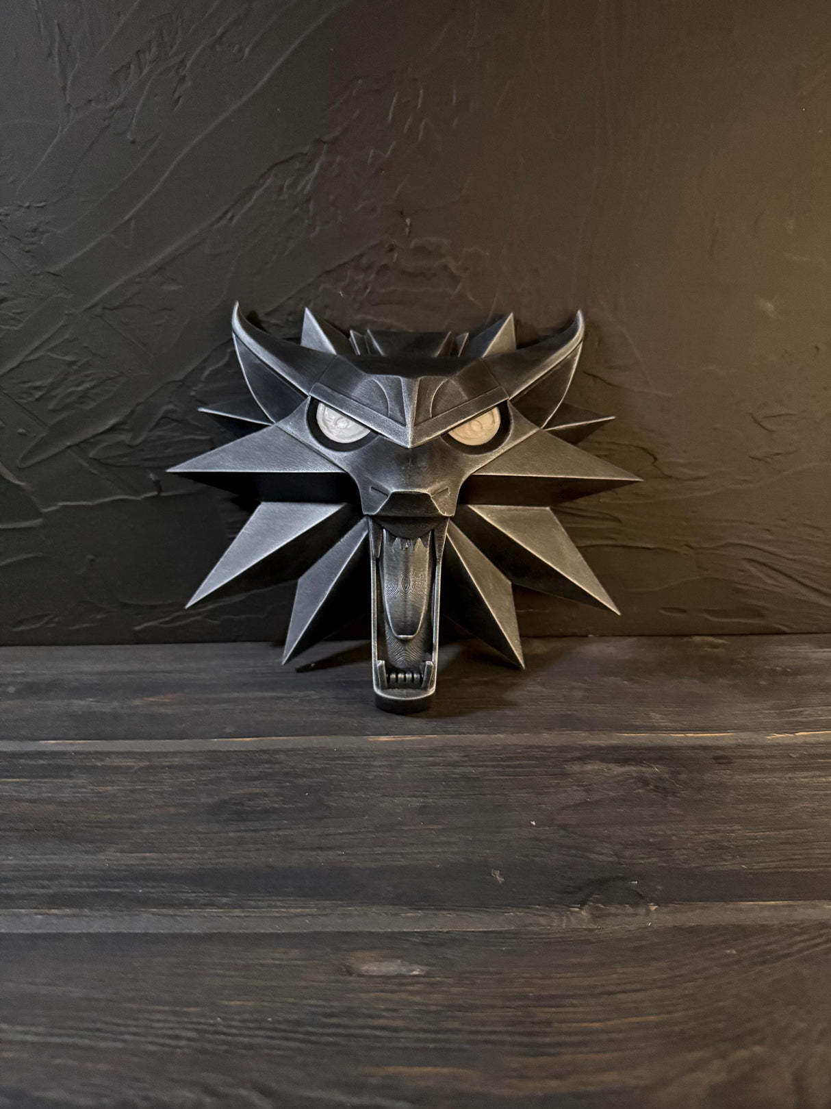The Witcher 3: Wild Hunt Logo, Wall Decor, Inspired by The Witcher 3, Wolf Symbol, Geralt of Rivia Medallion