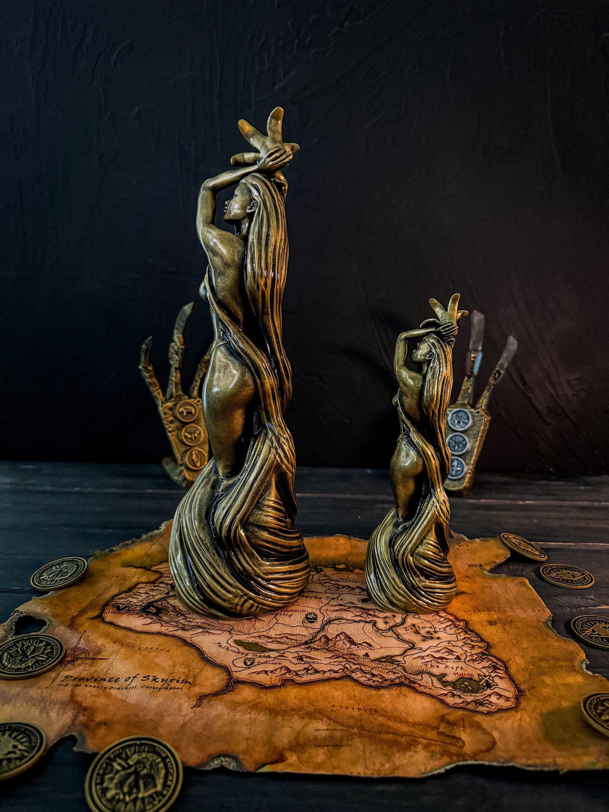 Skyrim Large and Small Dibella Statues, The Elder Scrolls V, Skyrim Decor, Cosplay, Skyrim Goddess, Our Blessed Lady