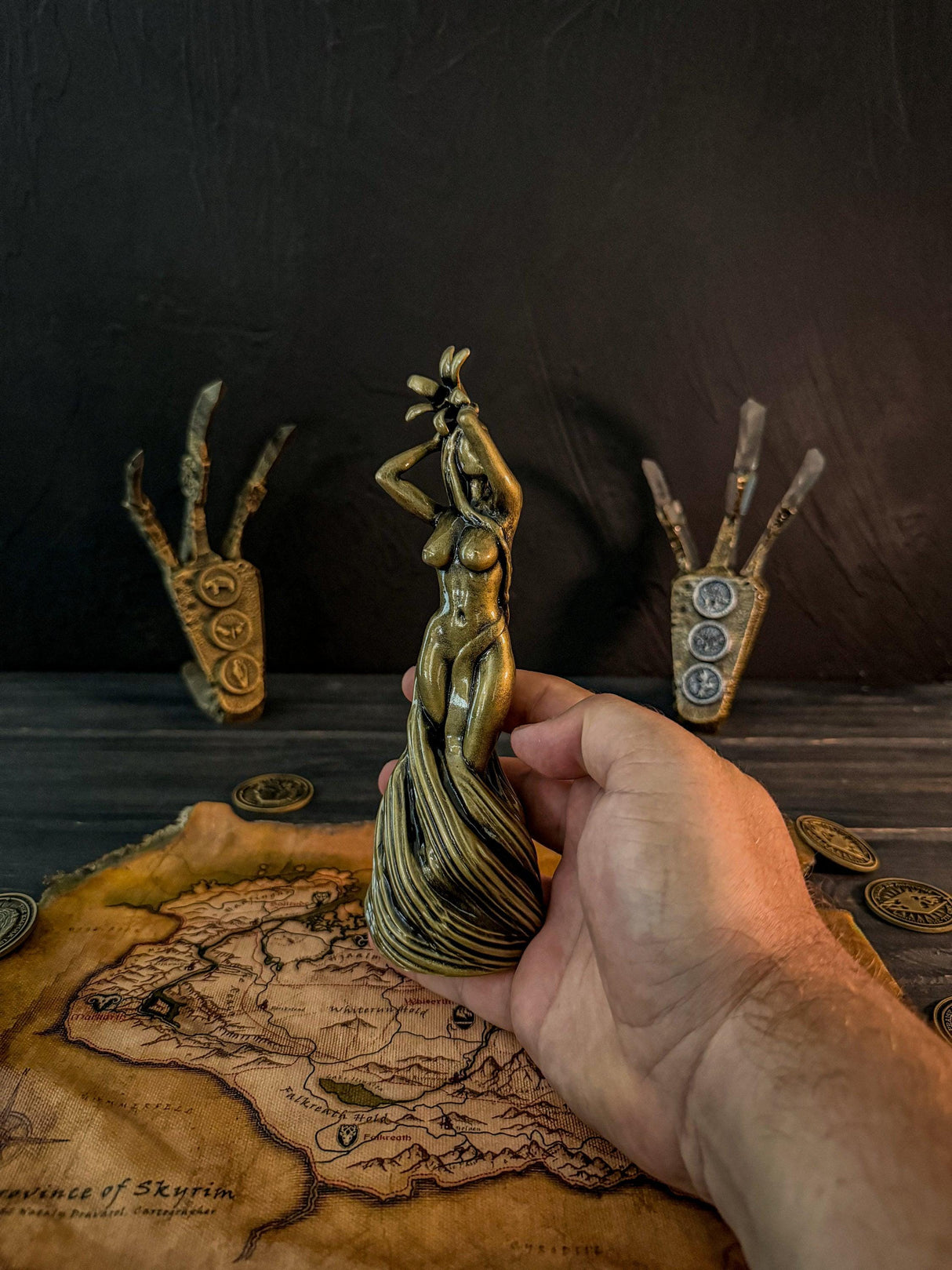 Skyrim Large and Small Dibella Statues, The Elder Scrolls V, Skyrim Decor, Cosplay, Skyrim Goddess, Our Blessed Lady