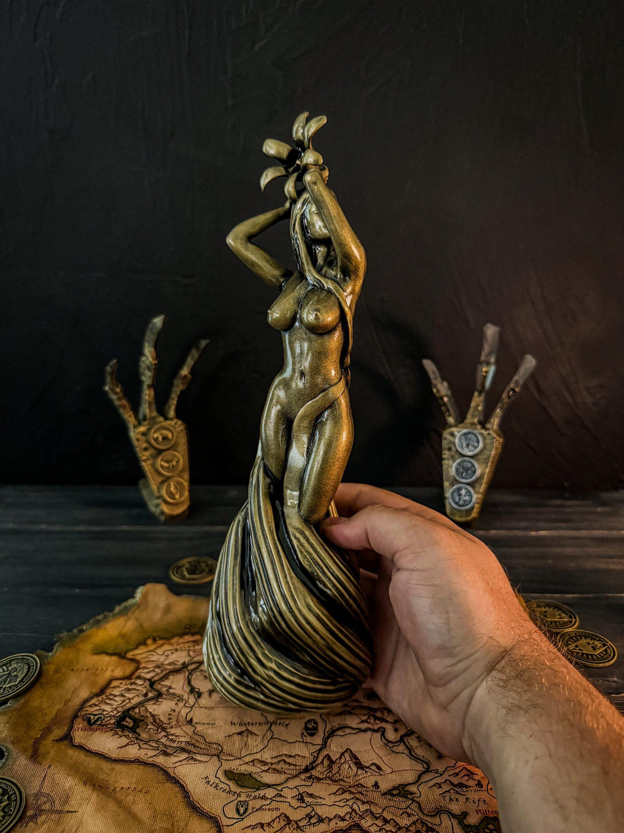 Skyrim Large and Small Dibella Statues, The Elder Scrolls V, Skyrim Decor, Cosplay, Skyrim Goddess, Our Blessed Lady
