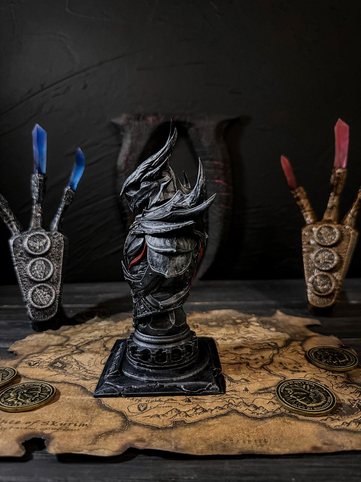 Daedric Armor Bust, Skyrim Inspired, The Elder Scrolls Statue