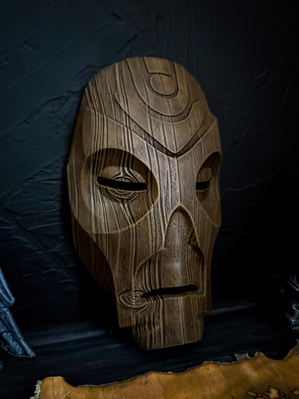 Skyrim Dragon Priest Mask, Wooden Mask, Skyrim Inspired, The Elder Scrolls Replica, Cosplay and Wall Decor