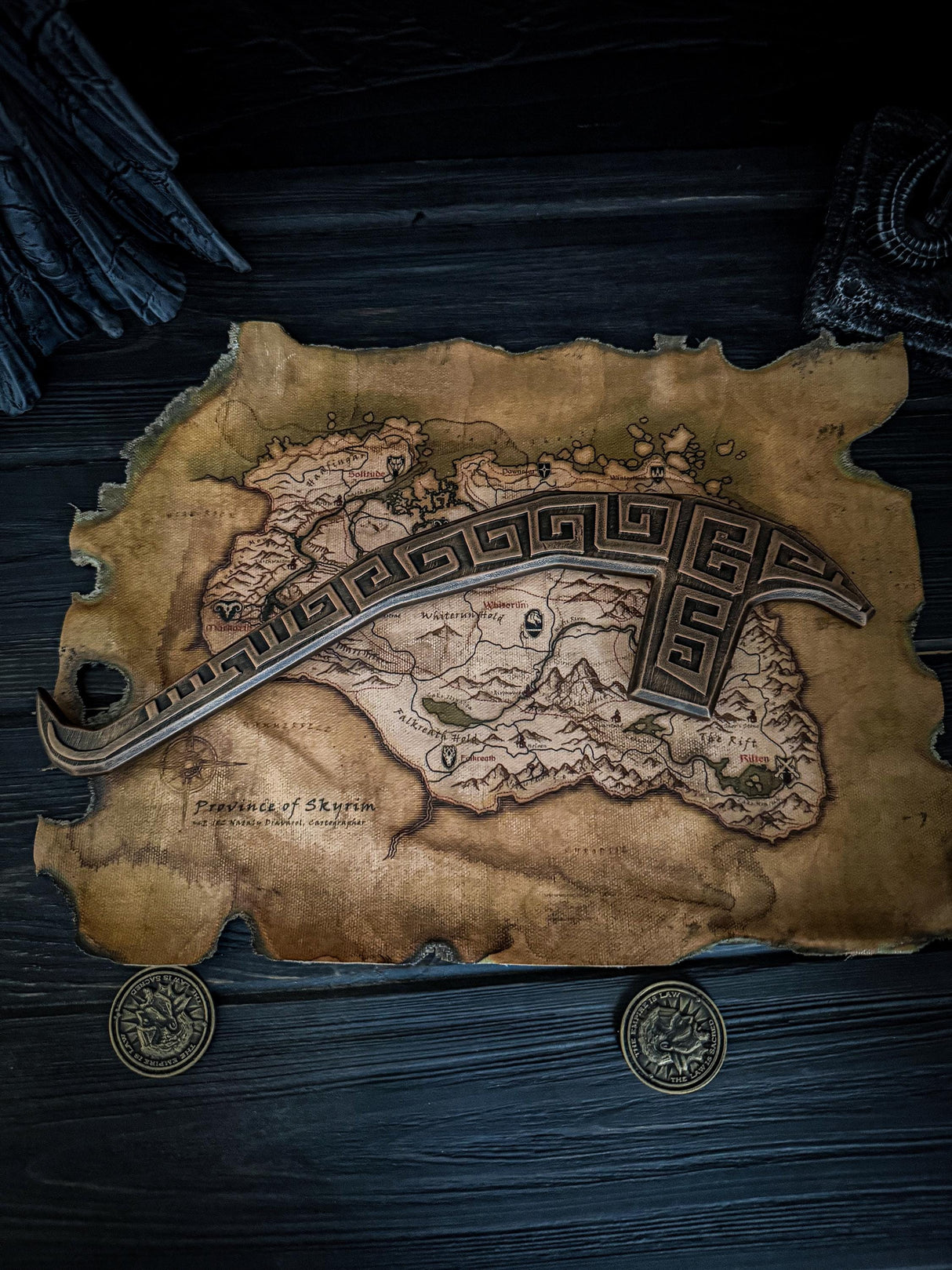 Dwemer Scrap Metal Skyrim, Rare Metal Replica, 3D-printed Item, The Elder Scrolls Decor