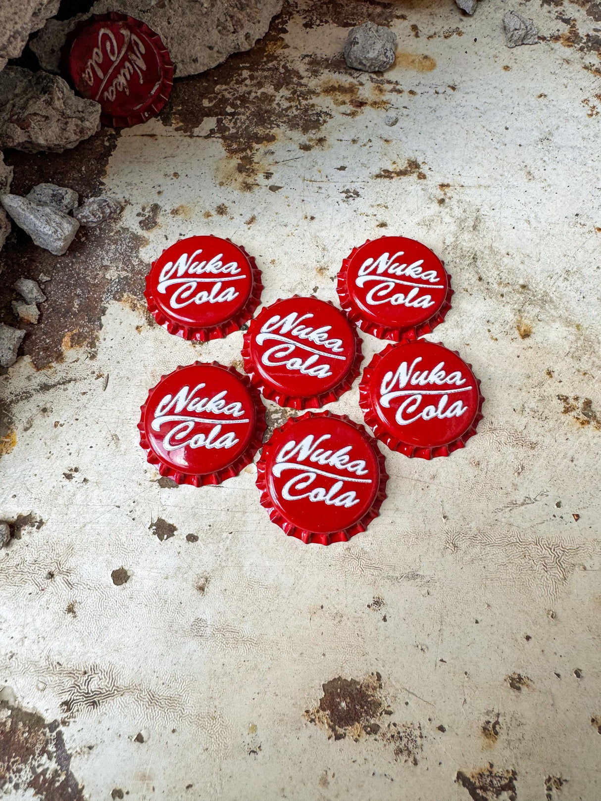 Handmade Fallout Bottle Caps, Nuke Cola Caps, Fallout Props, Gift for Fans