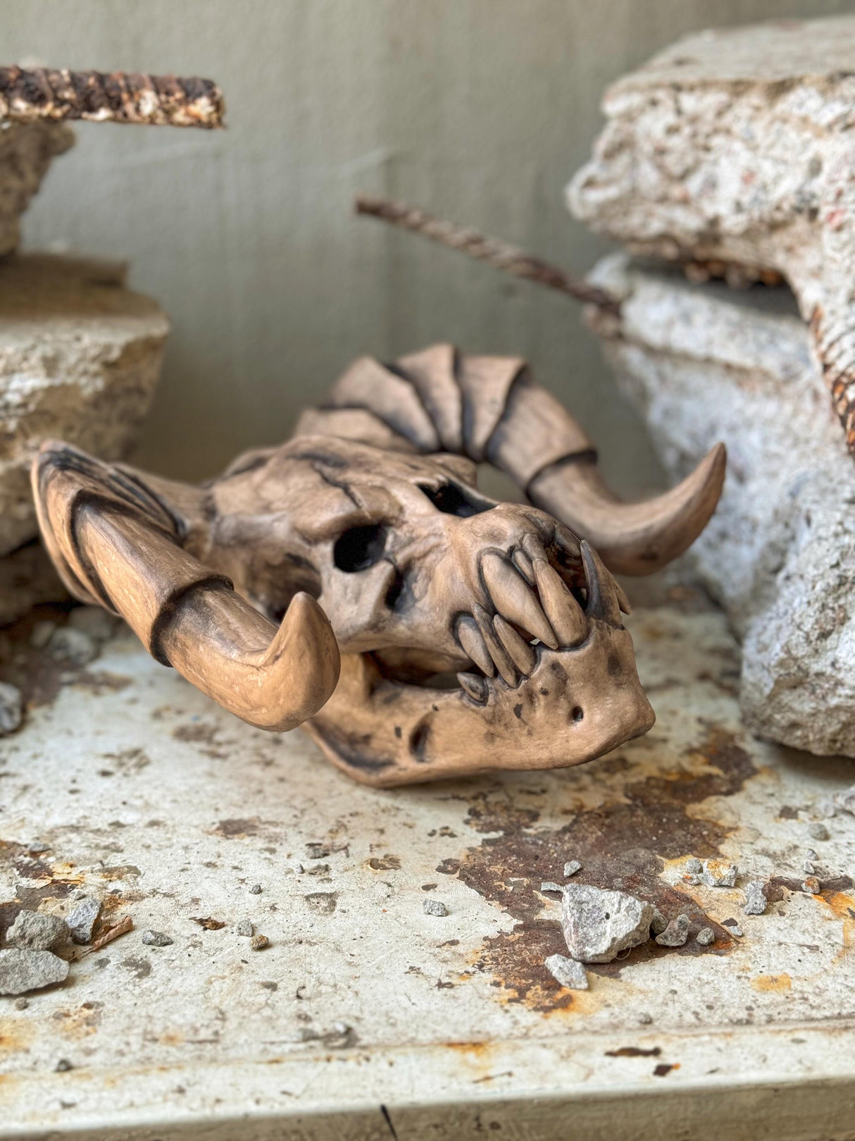 Deathclaw Skull Fallout, Fallout Game Series Inspired Statue, 3D-printed Props