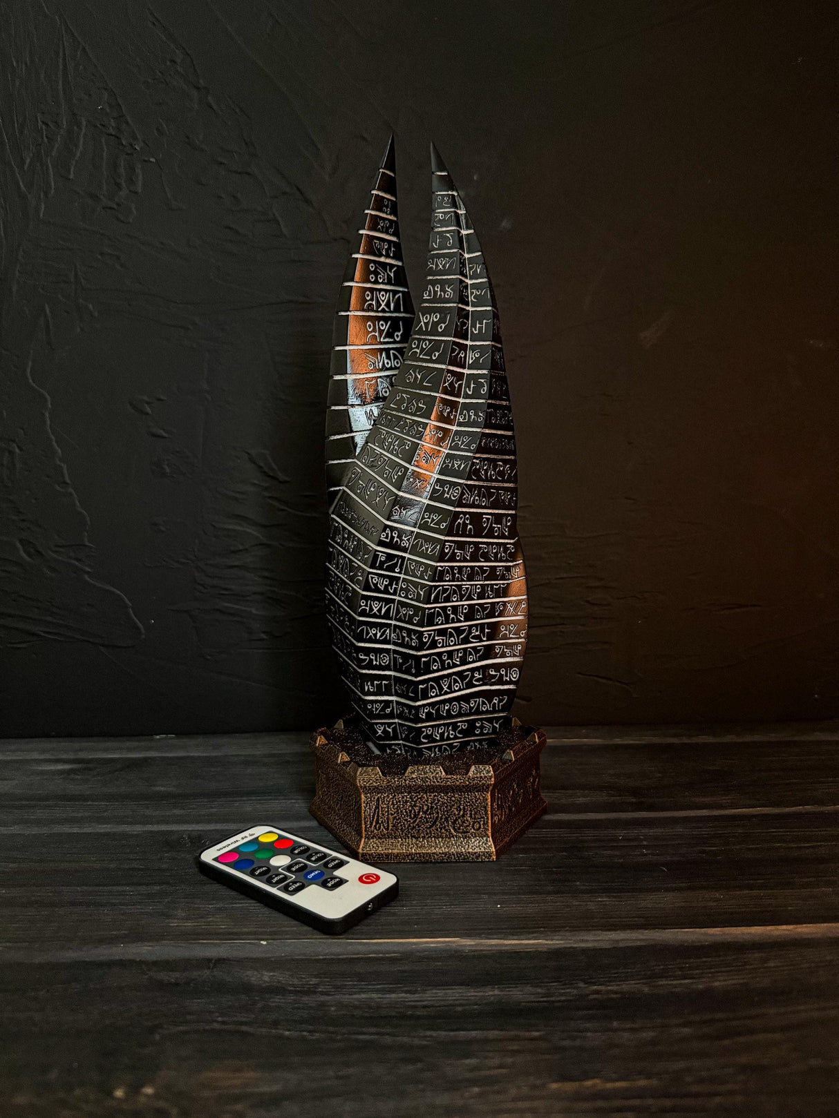 Dead Space Marker, RGB LED, Glowing Obelisk, Replica, Dead Space Inspired, Table Lamp, Home and Office Decor