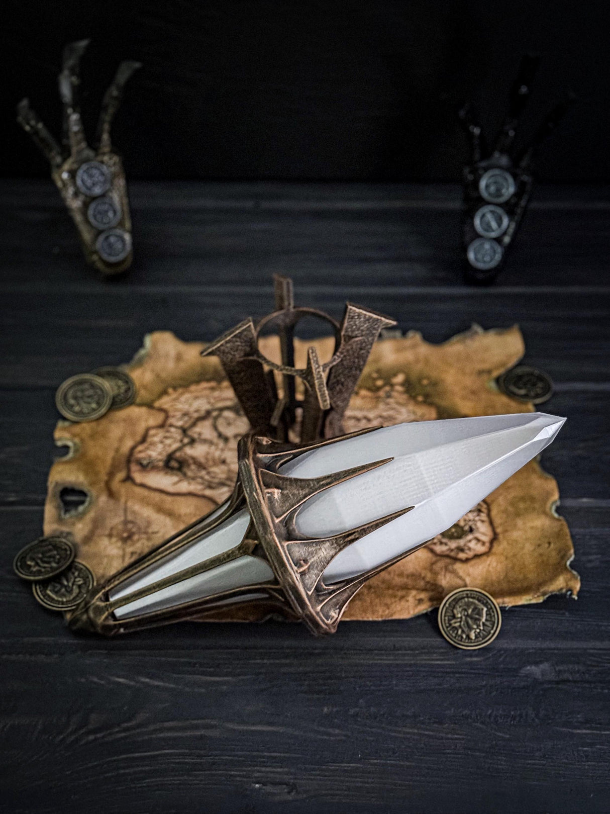 Varla Stone with a Stand, Skyrim Inspired, Glowing Artefact, The Elder Scrolls Nightlight