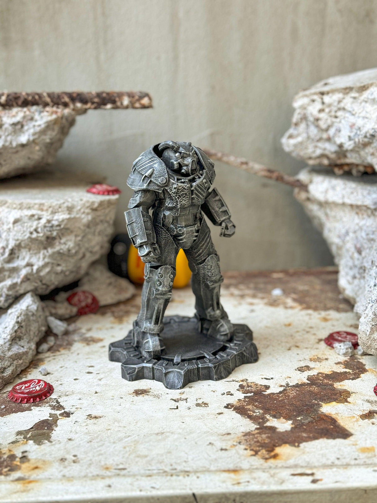 Fallout x-01 power armor model, fallout decor and props, fallout sculpture