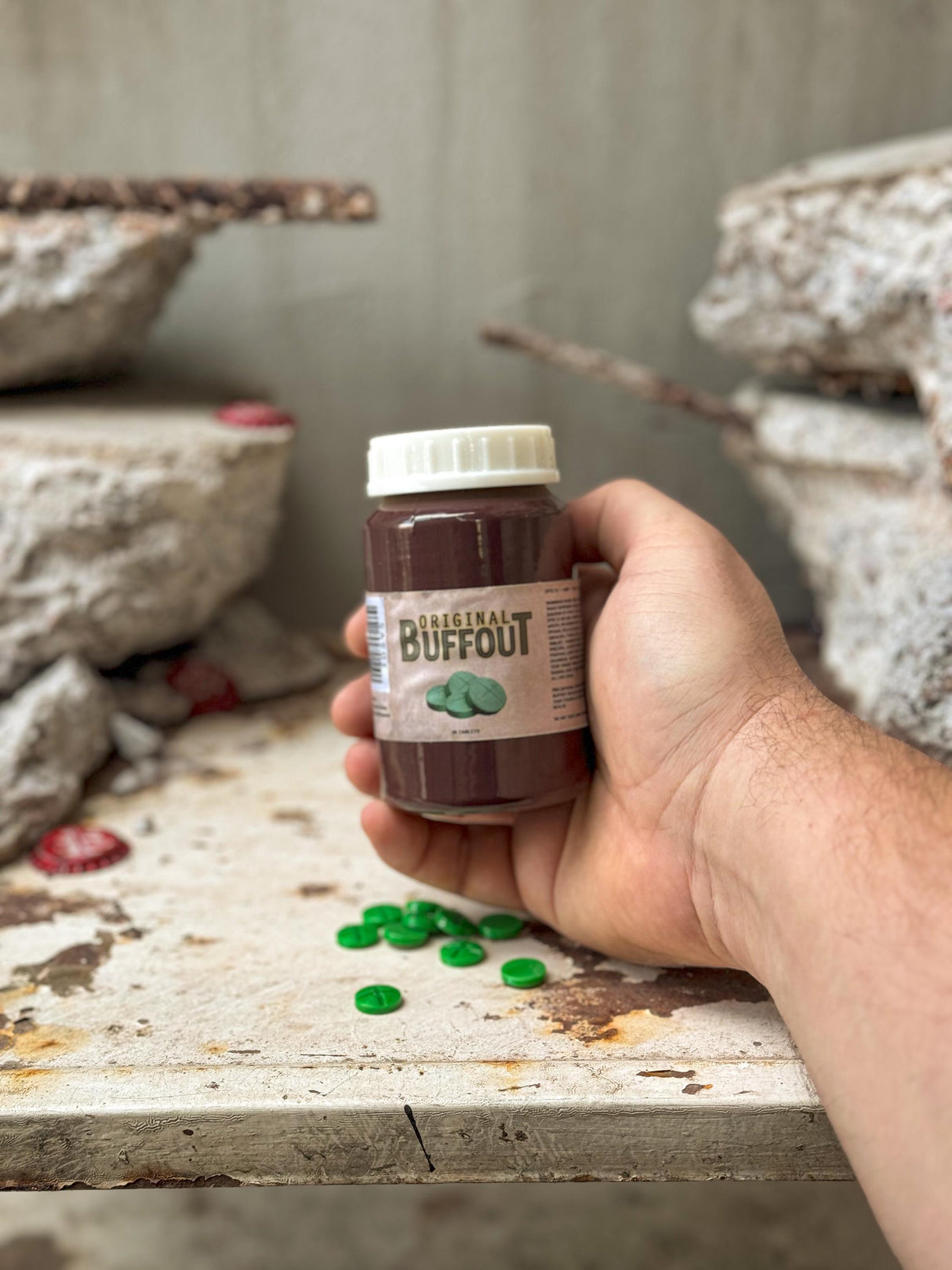 Buffout Bottle and Pills, Fallout 3, Fallout New Vegas Steroid, Artifact Fallout Inspired, Buffout Replica