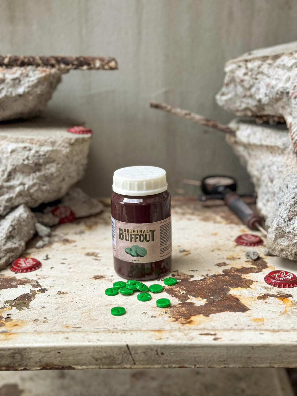 Buffout Bottle and Pills, Fallout 3, Fallout New Vegas Steroid, Artifact Fallout Inspired, Buffout Replica