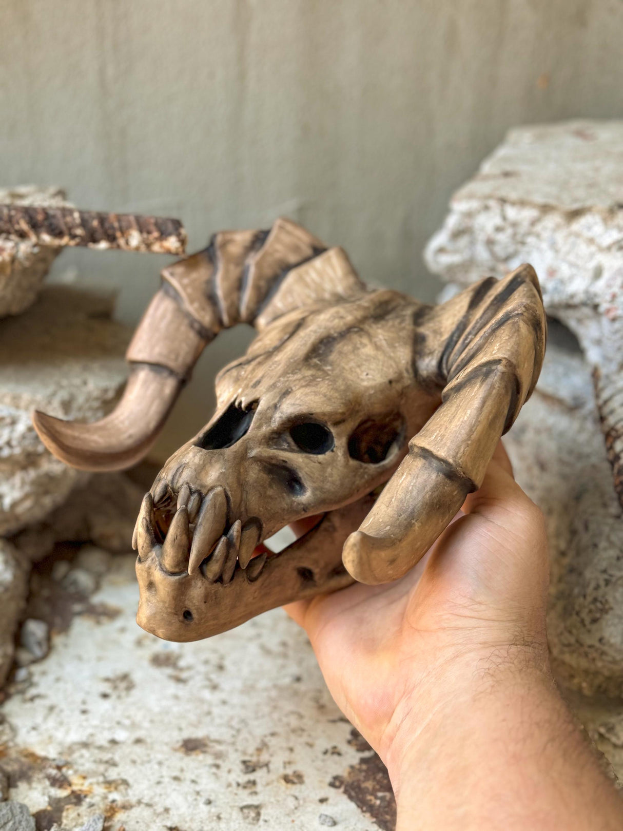 Deathclaw Skull Fallout, Fallout Game Series Inspired Statue, 3D-printed Props