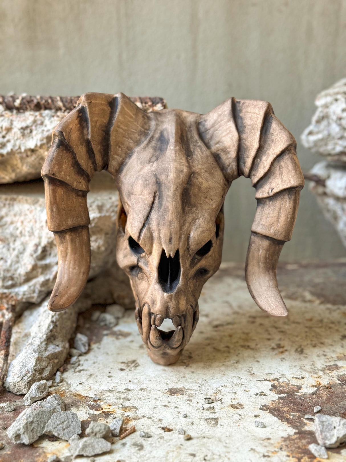 Deathclaw Skull Fallout, Fallout Game Series Inspired Statue, 3D-printed Props