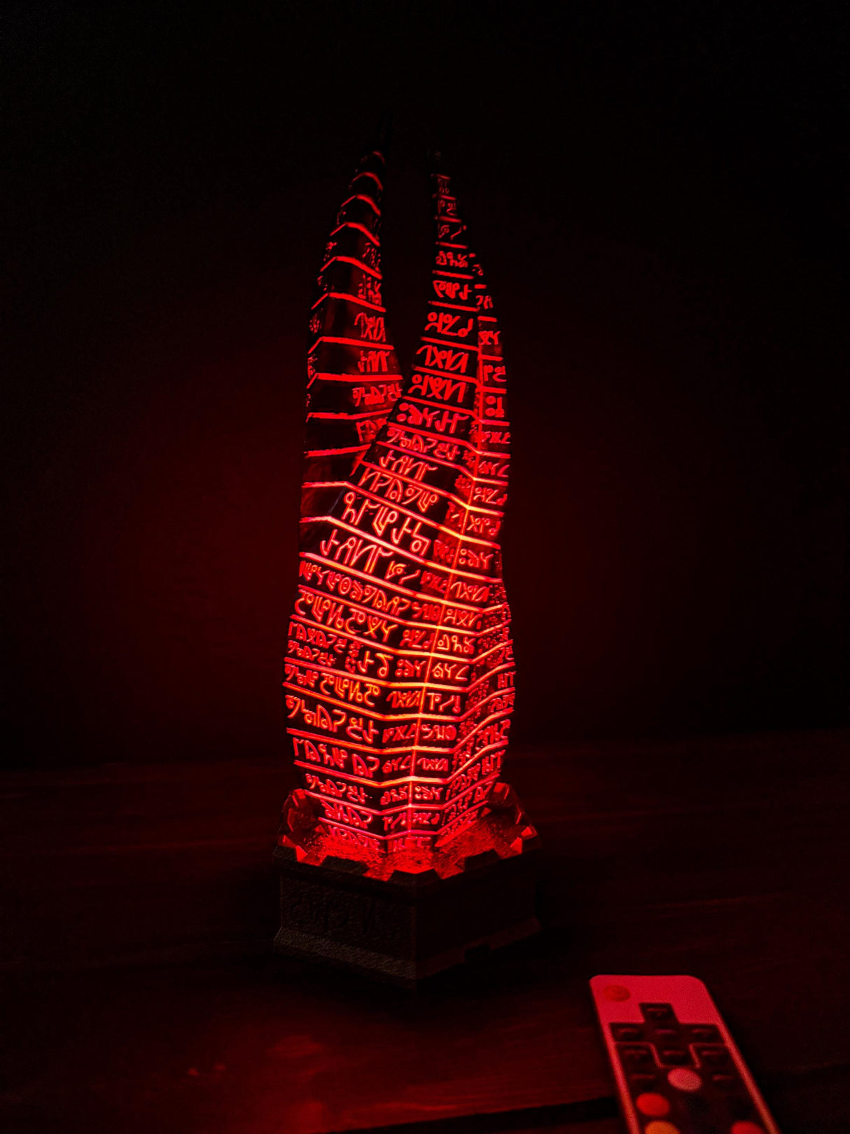 Dead Space Marker, RGB LED, Glowing Obelisk, Replica, Dead Space Inspired, Table Lamp, Home and Office Decor