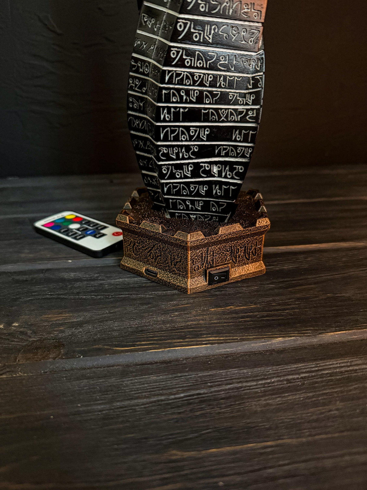 Dead Space Marker, RGB LED, Glowing Obelisk, Replica, Dead Space Inspired, Table Lamp, Home and Office Decor