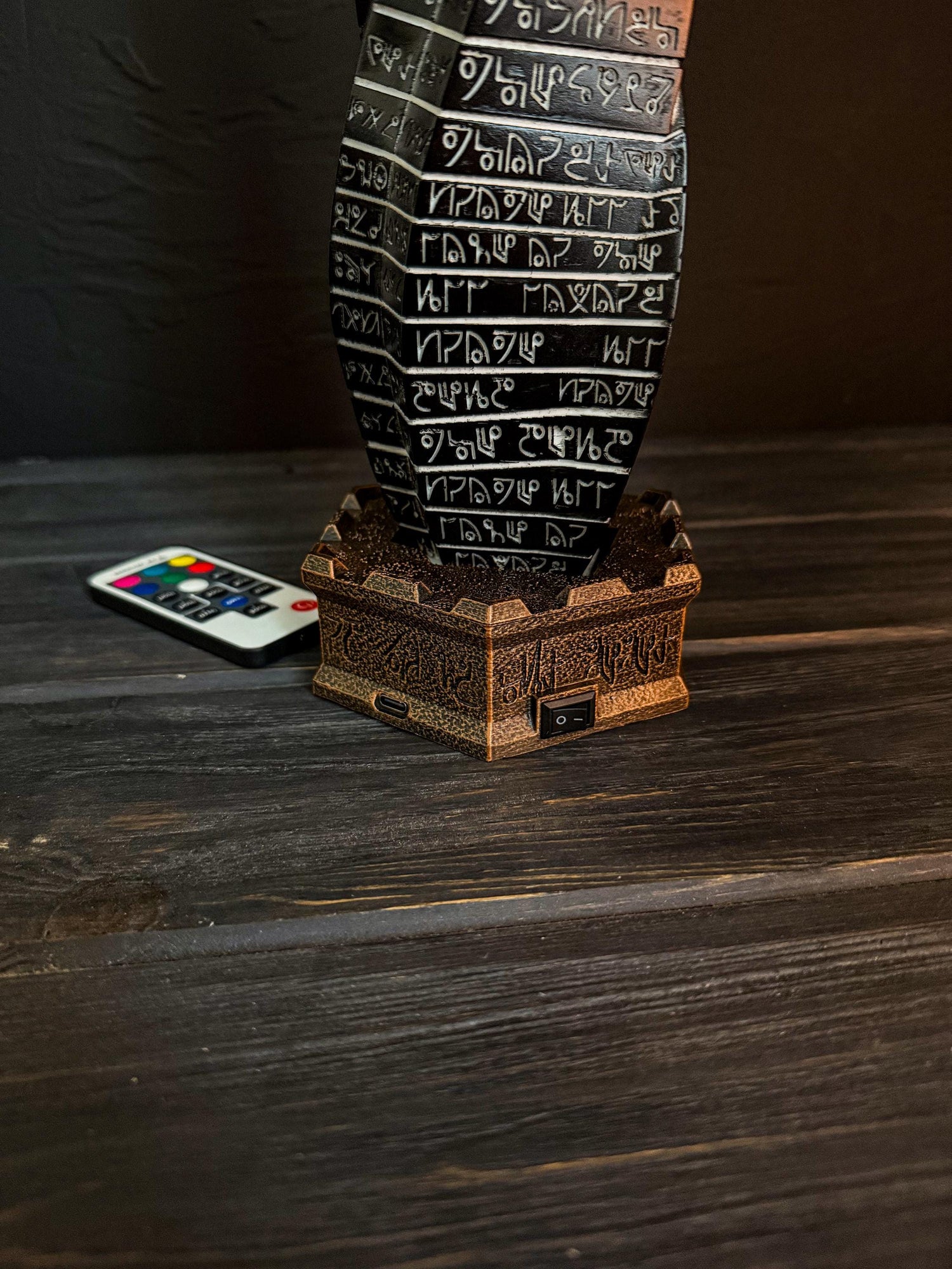 Dead Space Marker, RGB LED, Glowing Obelisk, Replica, Dead Space Inspired, Table Lamp, Home and Office Decor