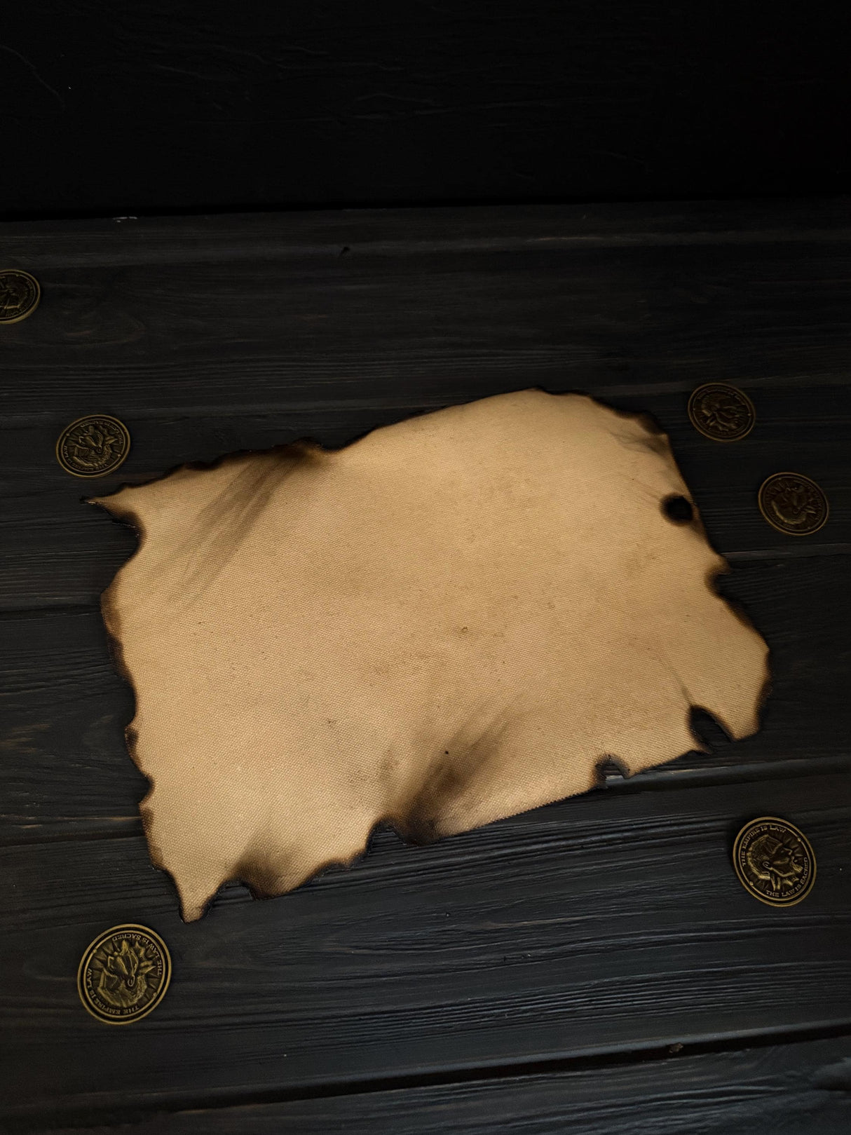 Skyrim Dragon Scorched Map, The Elder Scrolls Inspired, Home and Office Decor