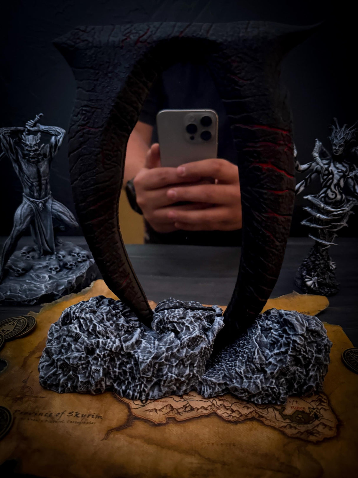 Oblivion Gates Night Light, The Elder Scrolls Decor, 3D Printed, Hand Painted Piece of Art, Inspired by Oblivion